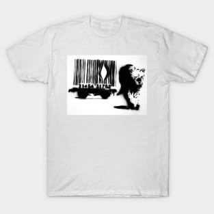 Banksy Leopard Barcode T-Shirt